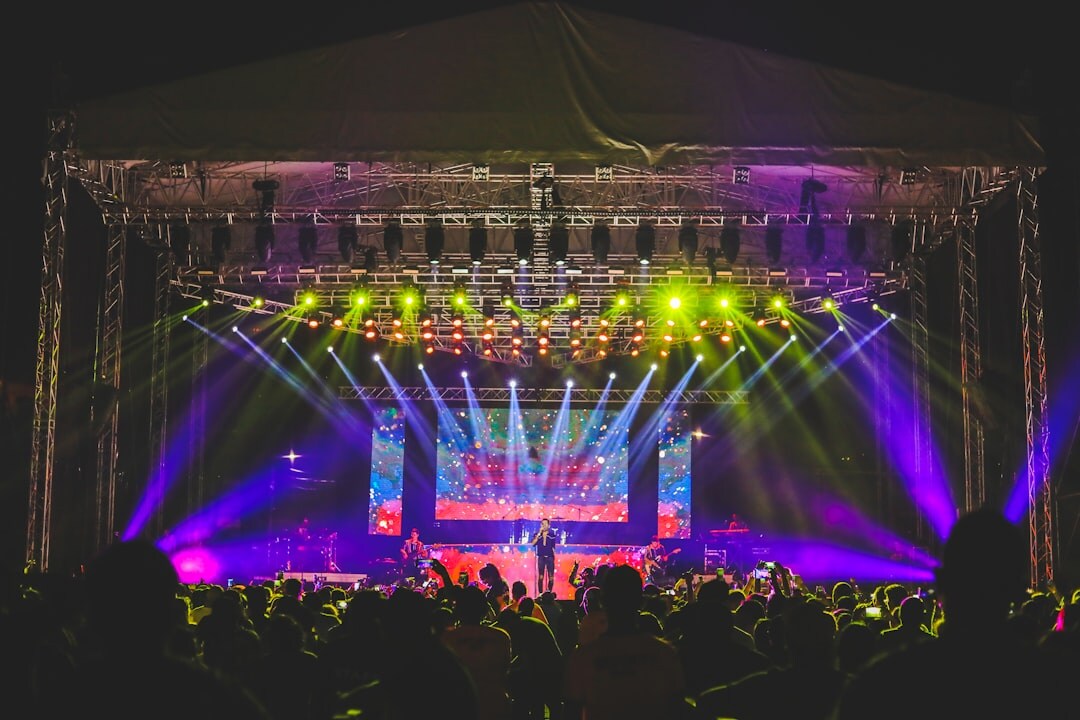 concert stage setup