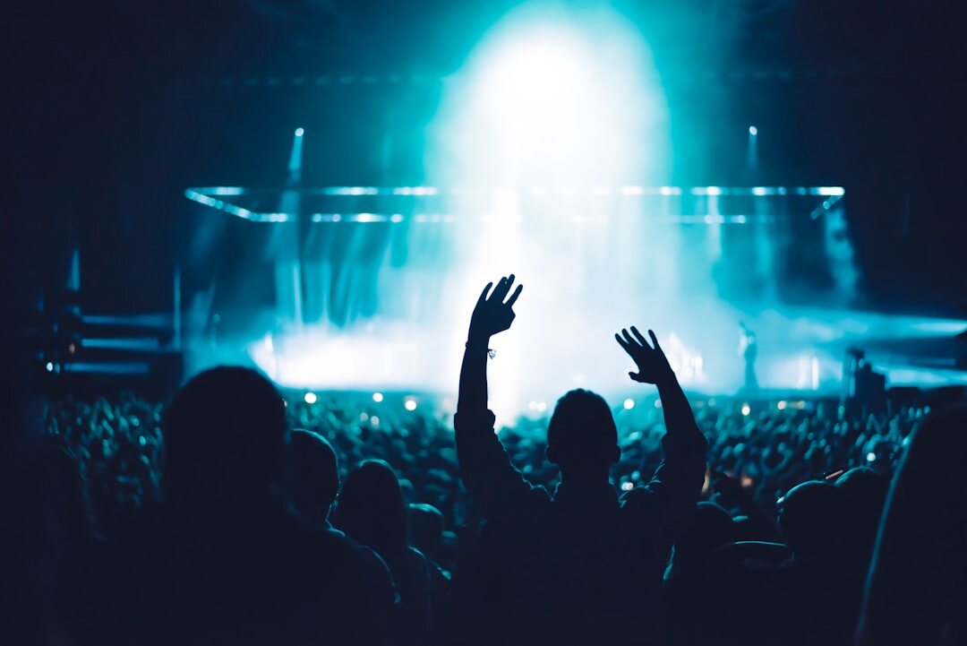 excited fans at concert
